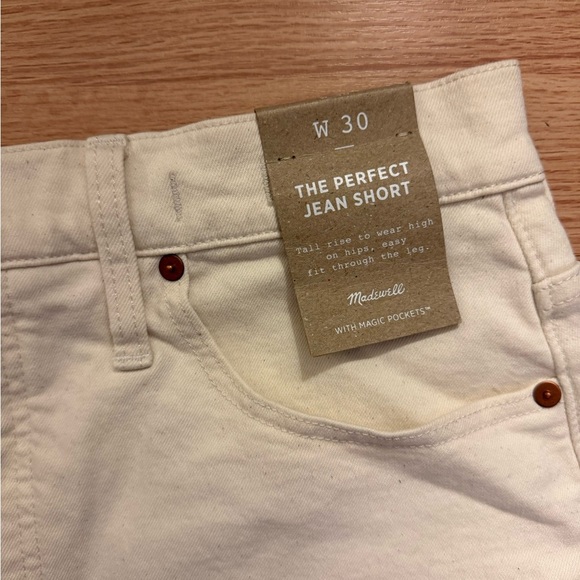 NWT Madewell The Perfect Vintage Jean Short in Vintage Canvas Size 30 - Picture 7 of 8